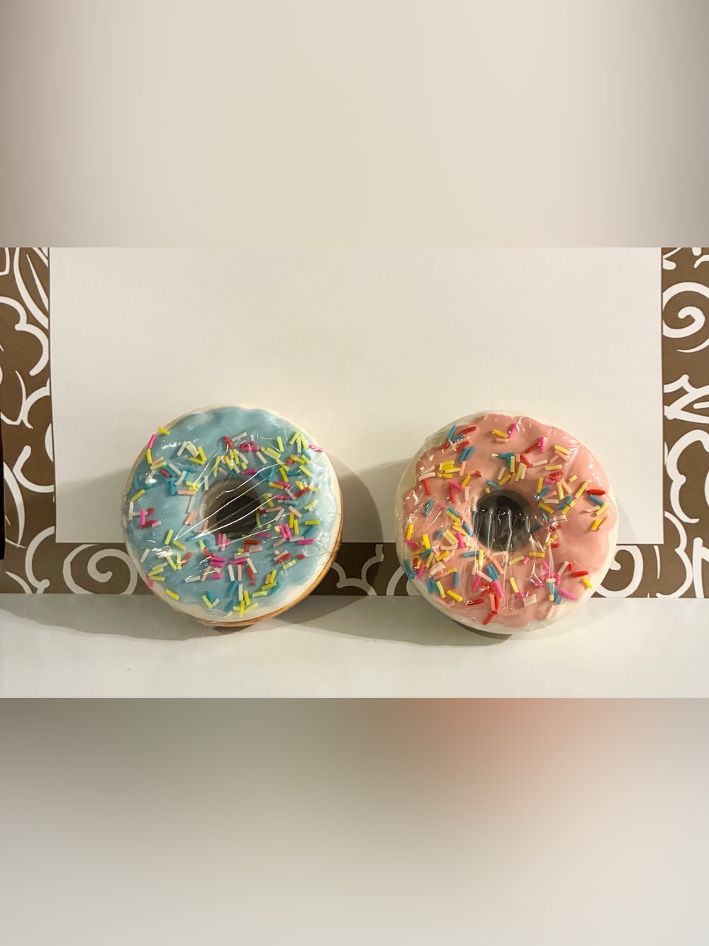 Decorative Donut Trinket Trays - Blue & Pink Sprinkles